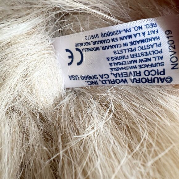 Aurora Purely Luxe Afghan Hound Dog Plush 10" Beige Tan Stuffed Animal Realistic - Picture 6 of 7